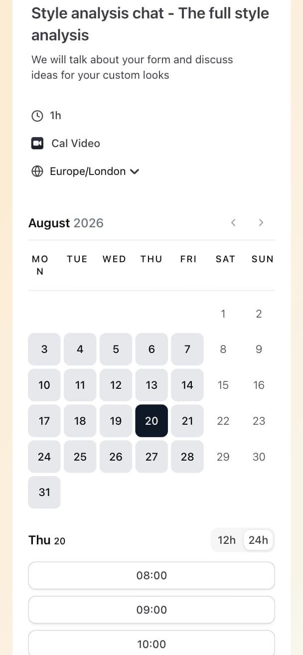 Fan booking for live video call